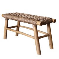 SM19-RB03 BENCH SEAGRASS 90X32X45
